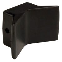 C.E. SMITH 29550 BOW Y-STOP - 4 INCH X 4 INCH - BLACK NATURAL RUBBER