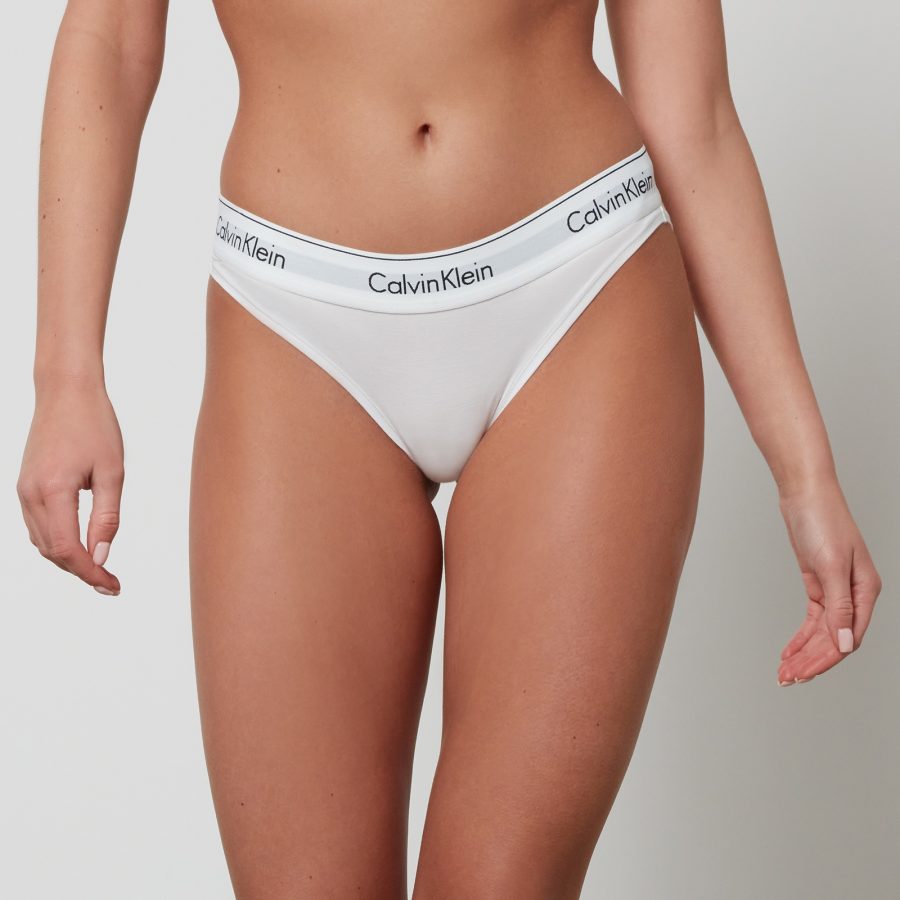 Calvin Klein Women's Modern Cotton Bikini Briefs - White - S