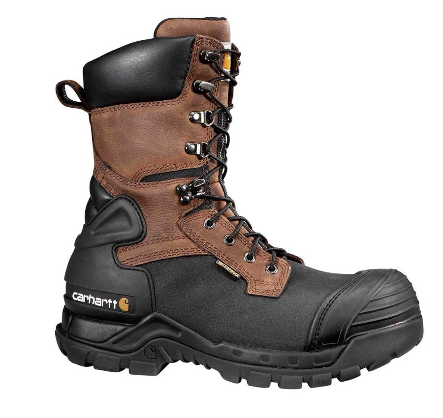 Carhartt - CMC1259 - Men's PU Coated Waterproof Insulated Composite Safety Toe 10" Pac Boot/Wide (D-2E)