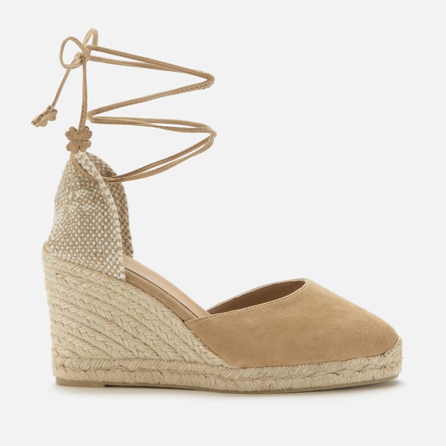 Castañer Women's Carina Wedged Espadrille Sandals - Tostado - UK 6