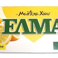 Chios Elma Mastic Gum Lemon Flavor 10x10 Pieces / 10x14gr - From 100% Fresh O...