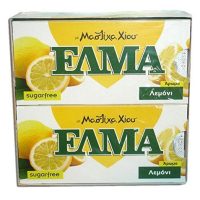 Chios Elma Mastic Gum Lemon Flavor 20x10 Pieces / 20x14gr - From 100% Fresh O...