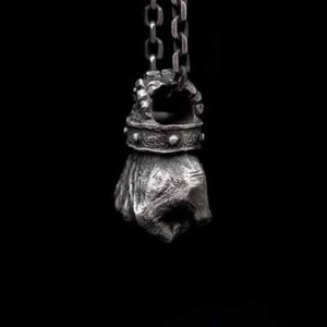 Clenched Fist Nordic Stainless Steel Necklace