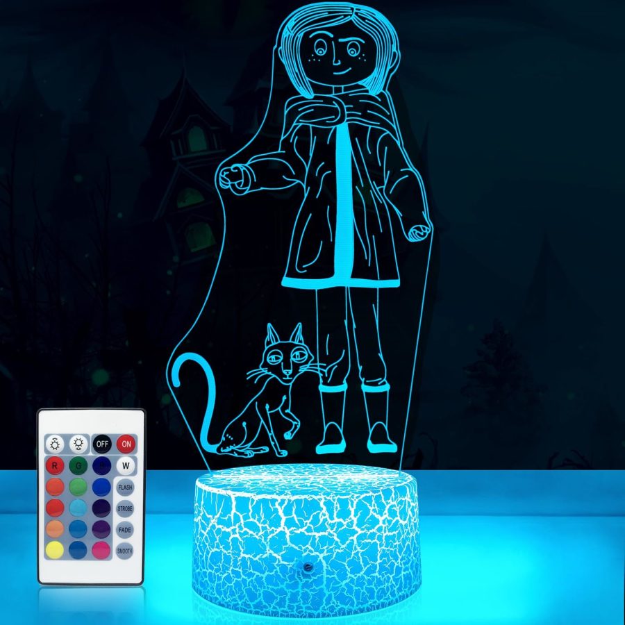 Coraline Night Light For Kids Coraline Merch For Room Decor With Remote & Smart