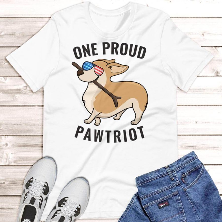 Corgi "One Proud Pawtriot" T-Shirt