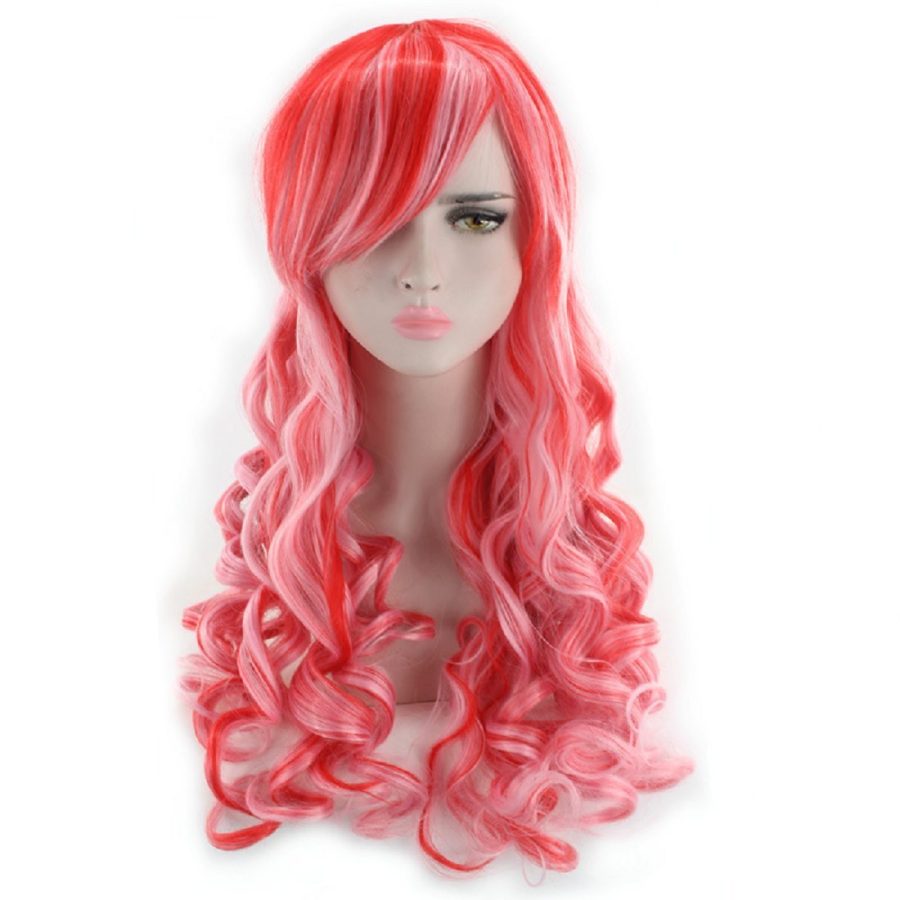 Cosplay Long Wave with Bangs Heat Resistant Synthetic Hair Wigs 26inches