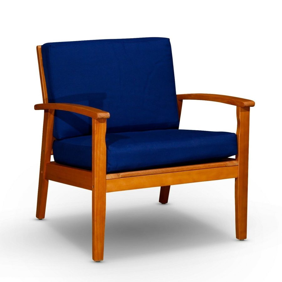 DTY Outdoor Living Longs Peak Eucalyptus Chair W/ Cushions