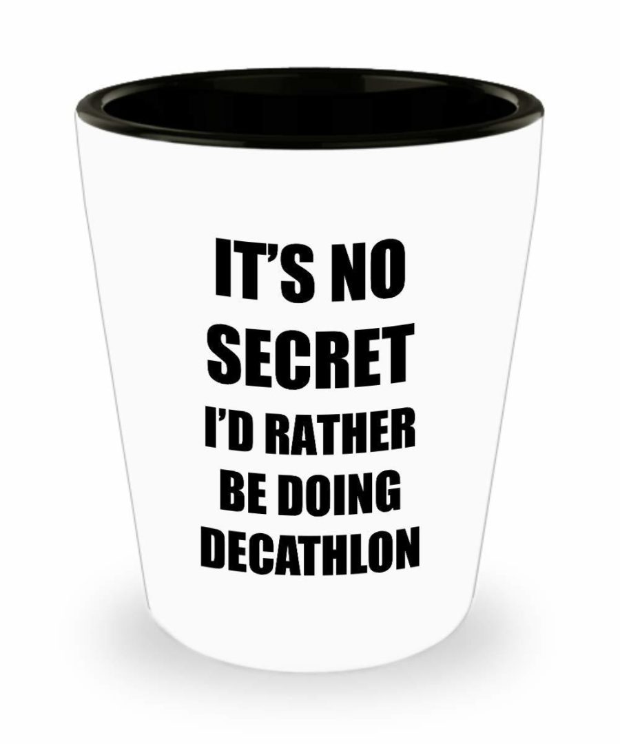 Decathlon Shot Glass Sport Fan Lover Funny Gift Idea For Liquor Lover Alcohol 1.