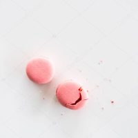 Delicious pink macarons