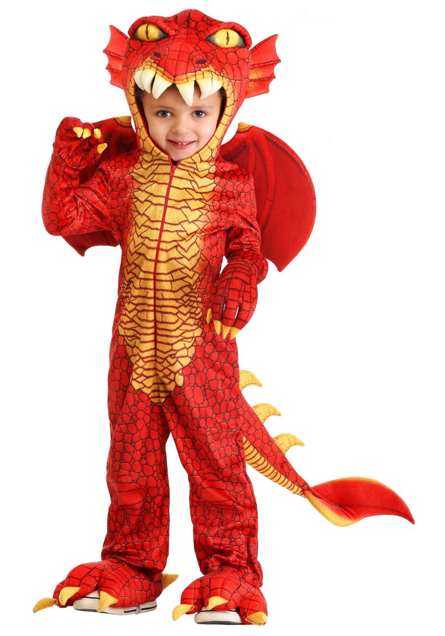 Deluxe Red Dragon Toddler Costume