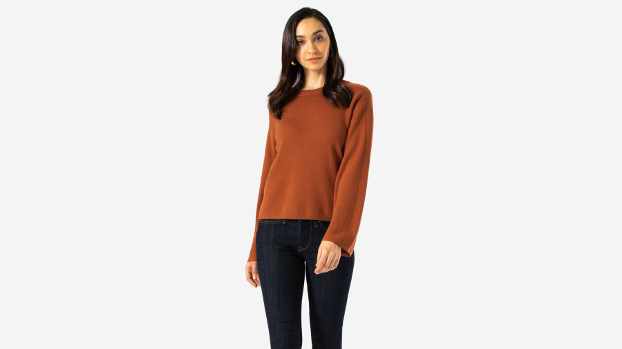 Dockers Bell Sleeve Sweater, Women's, Brown L