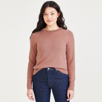 Dockers Crewneck Sweater, Classic Fit, Women's, Pink XL
