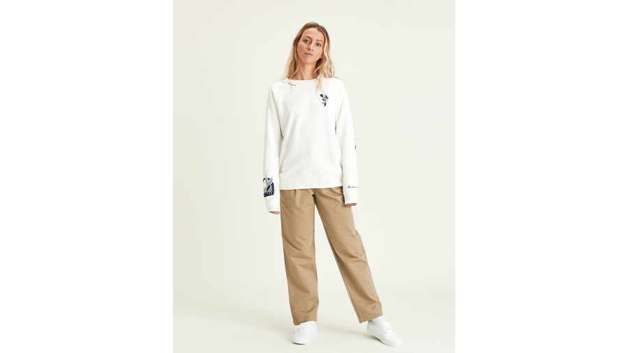 Dockers X Maud Le Car Icon Sweatshirt, Women's, Grey M
