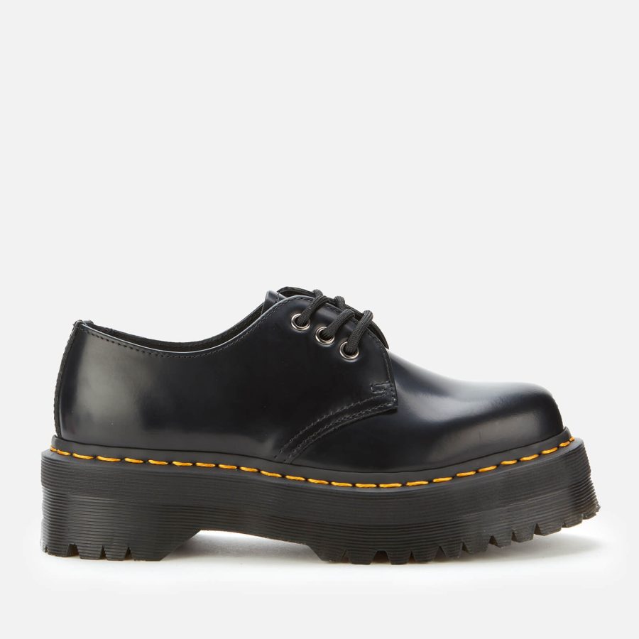 Dr. Martens 1461 Quad Leather 3-Eye Shoes - Black - UK 5