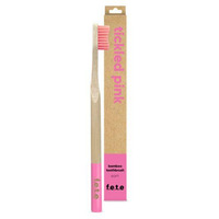 F.E.T.E Bamboo Toothbrush Soft Bristles - Tickled Pink (single)