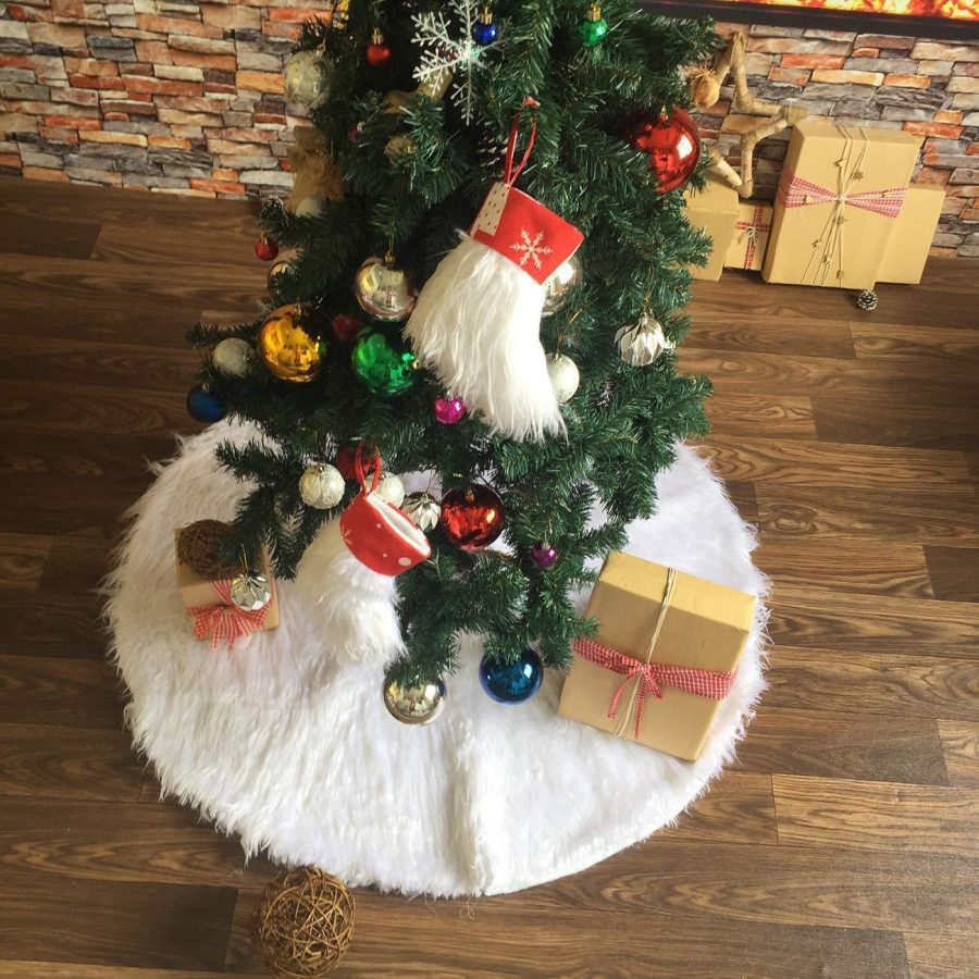 Faux Fur Christmas Tree Skirt