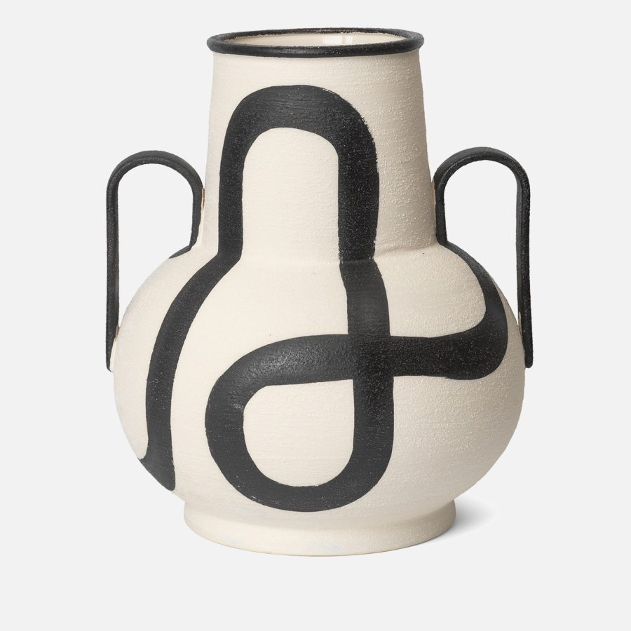 Ferm Living Trace Vase - Off-white