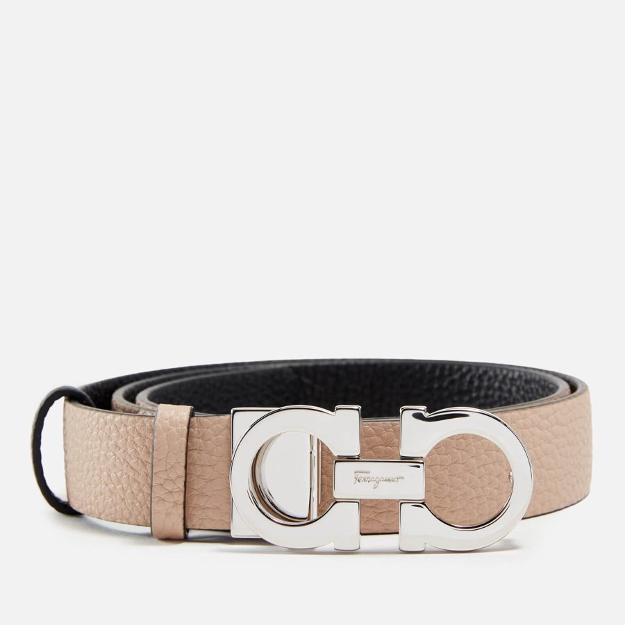 Ferragamo Gancini Reversible Leather Belt - 85cm