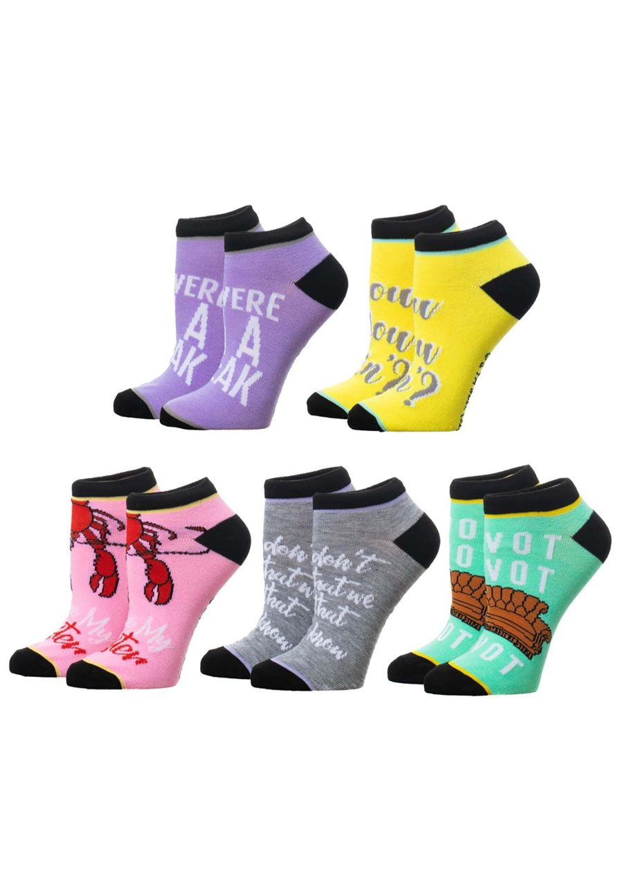 Friends 5 Pack Ankle Socks for Adults