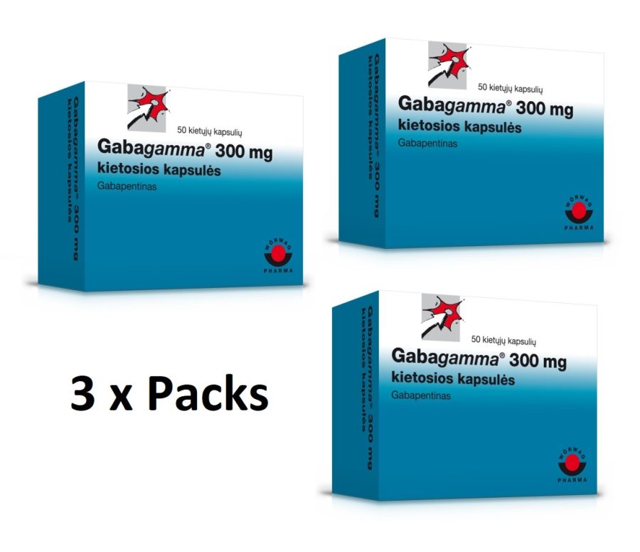 Gabapentin 3 x Packs (150 Capsules) relieves the pain of PHN, used for migraine