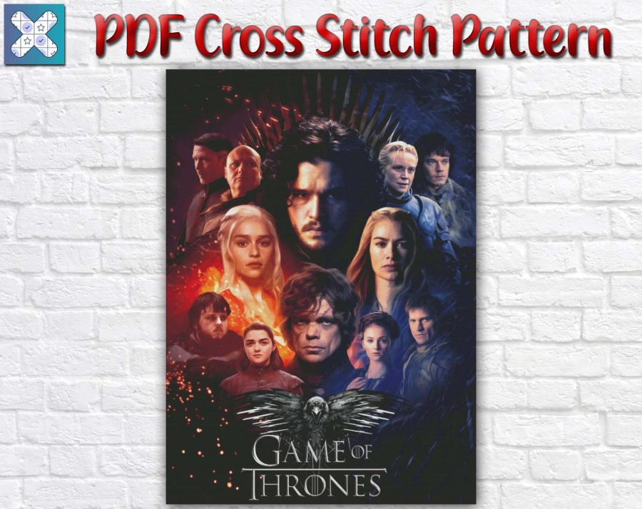 Game Of Thrones TV Series Historical Movie Counted PDF Cross Stitch Pattern