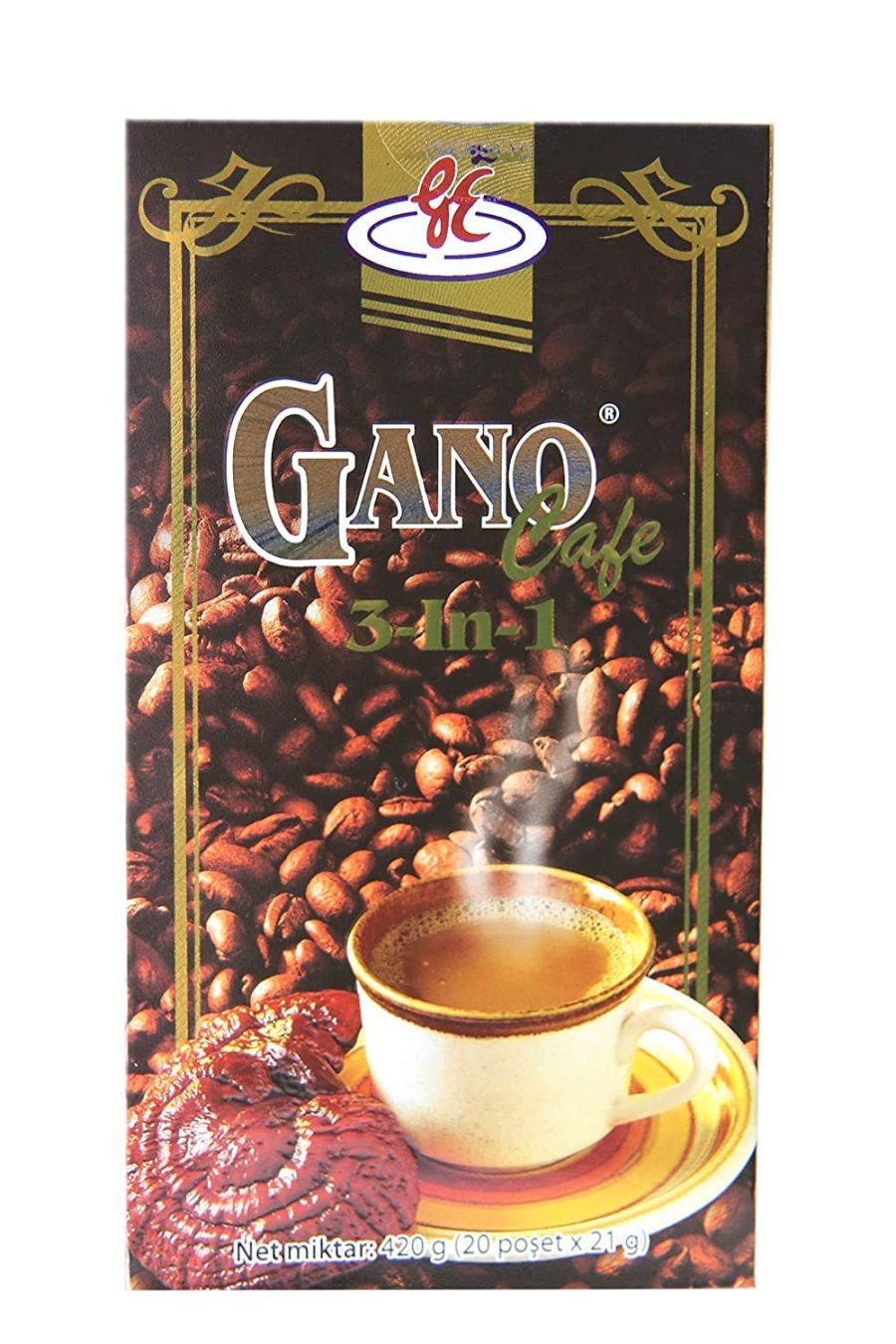 Ganocafe 3in1 dark roast Whole Bean Coffee (3 Boxes 60 Sac)