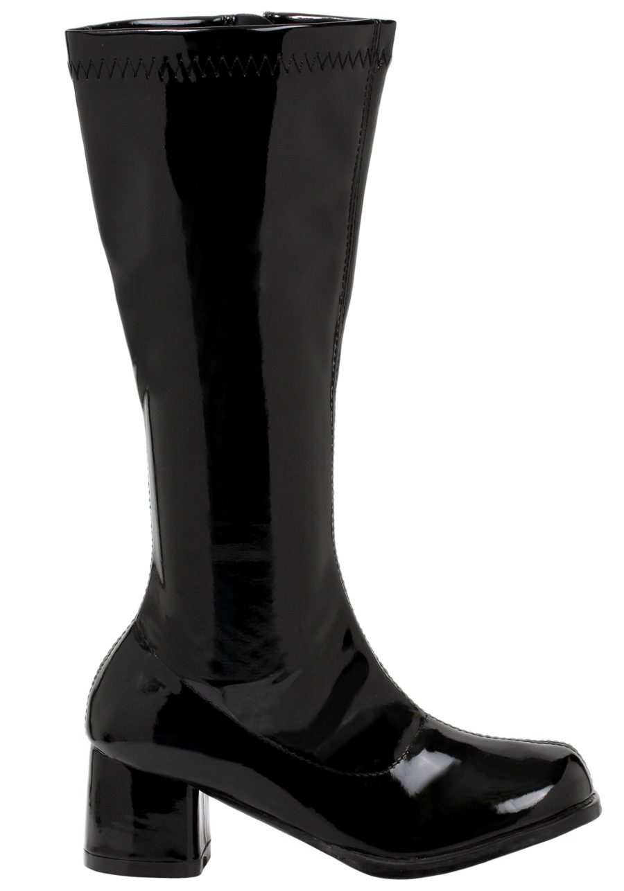Girl's Black Gogo Costume Boots