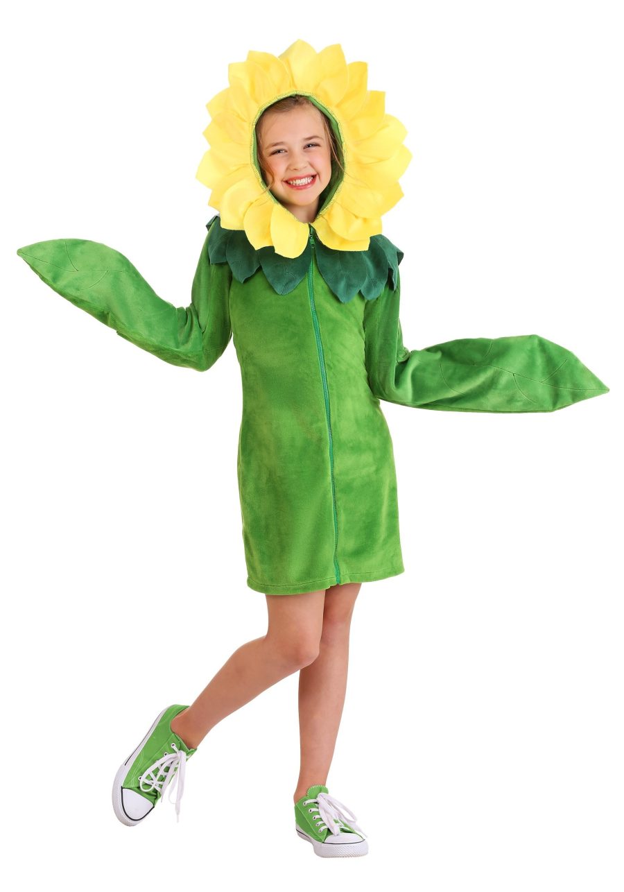 Girl's Flower Hoodie Dress