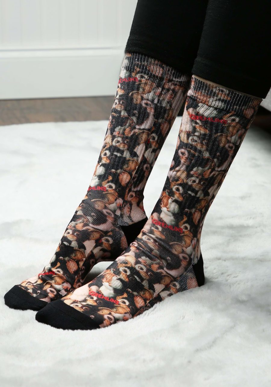 Gremlins Gizmo Collage Sublimated Socks for Adults