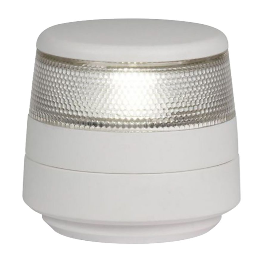 HELLA MARINE 980960011 NAVILED 360 COMPACT ALL ROUND WHITE NAVIGATION LAMP - 2NM - FIXED MOUNT - WHITE BASE