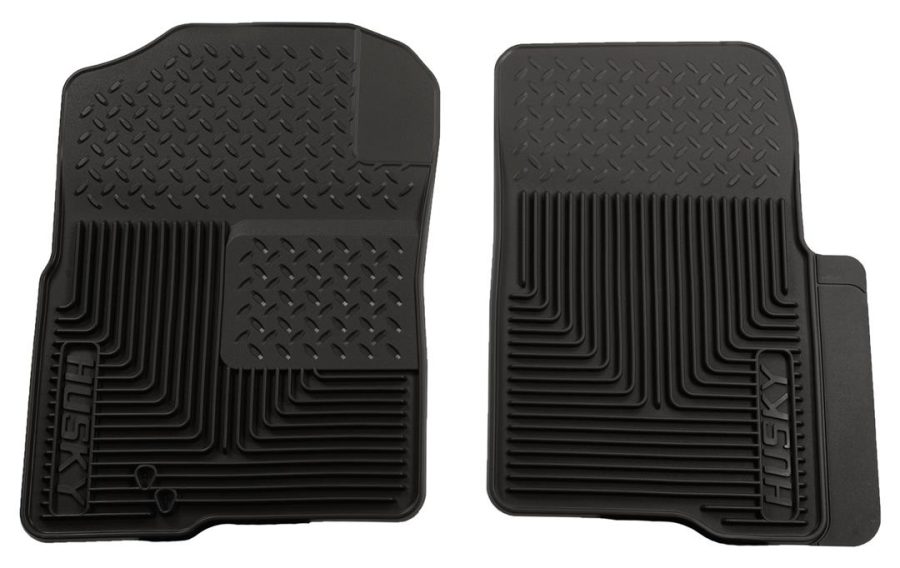 HUSKY LINERS 51231 Heavy Duty Front Floor Mats | 2003 - 2014 Ford Expedition/Lincoln Navigator, 2004 - 2010 Ford F-150, 2006 - 2008 Lincoln Mark LT , Black
