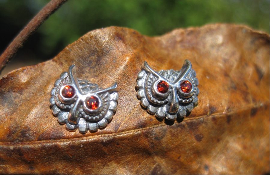 Haunted Wisdom of Ages Owl Earrings Akashic Records Memory and cognitive spells