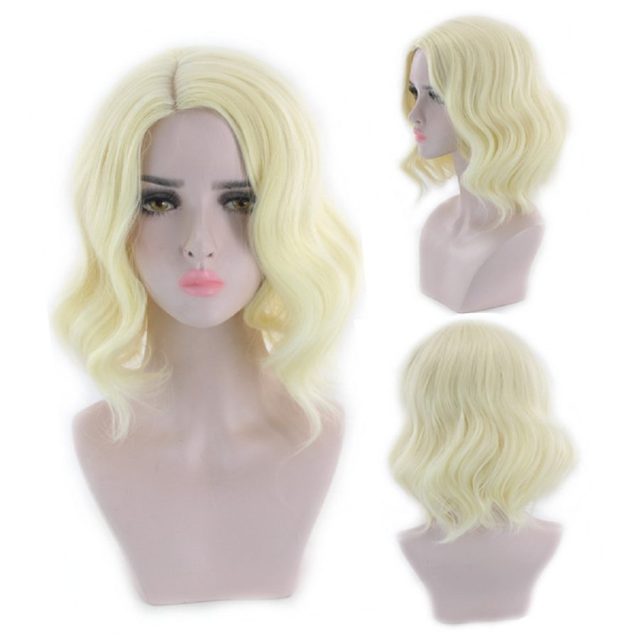 Heat Resistant Hair Wigs Natural Wave Bob Hair 14inches Golden Color