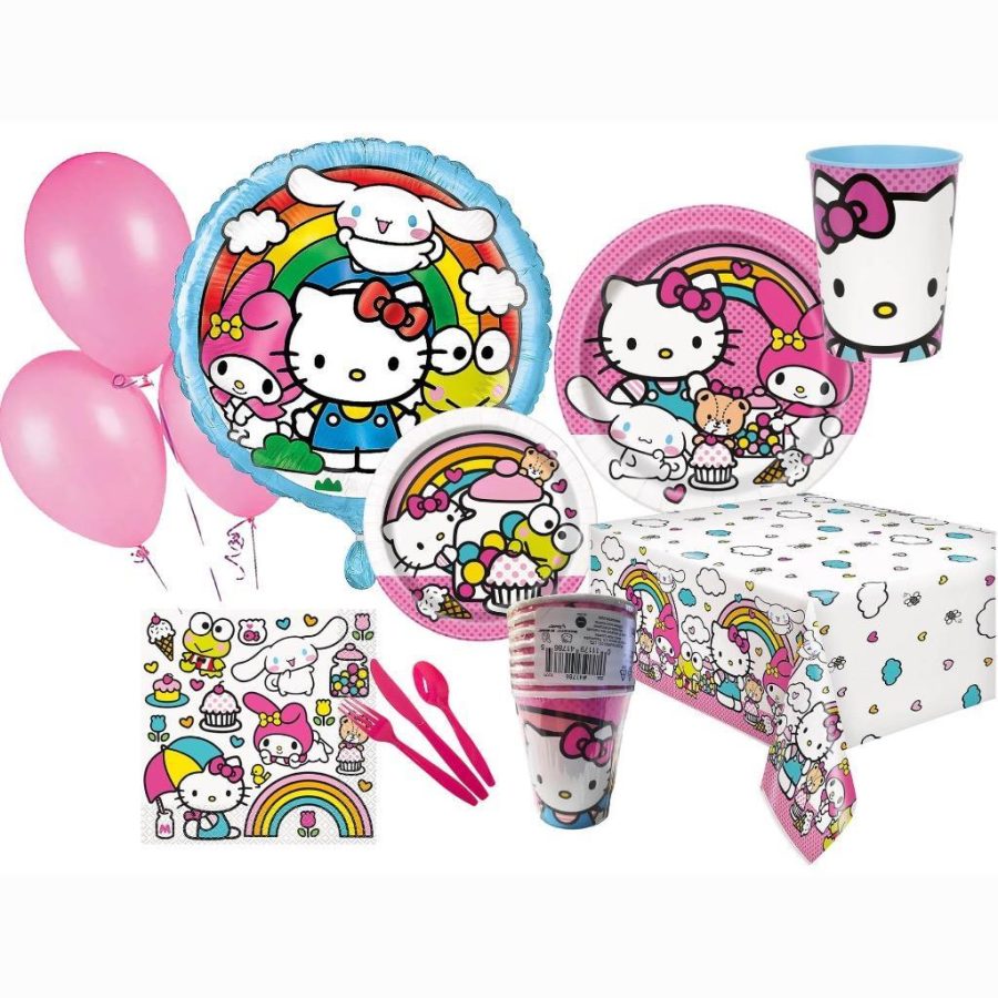 Hello Kitty and Friends Premium Party Package Kit in a Box 70 Piece New