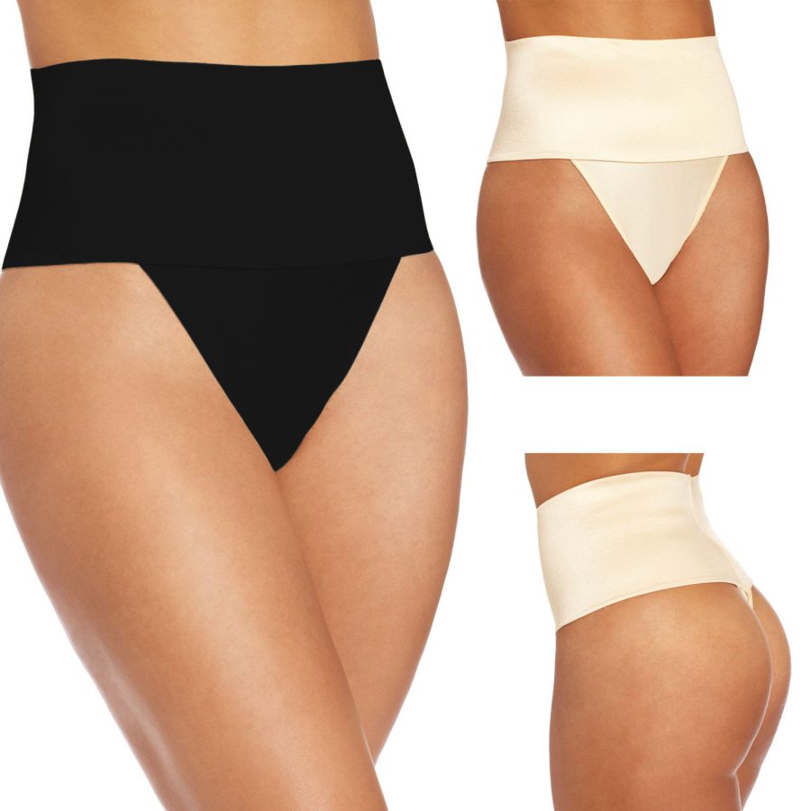 High Waist Briefs/Thong Body Shaper Tummy Tucker Shapewear Firm Seamless Panties