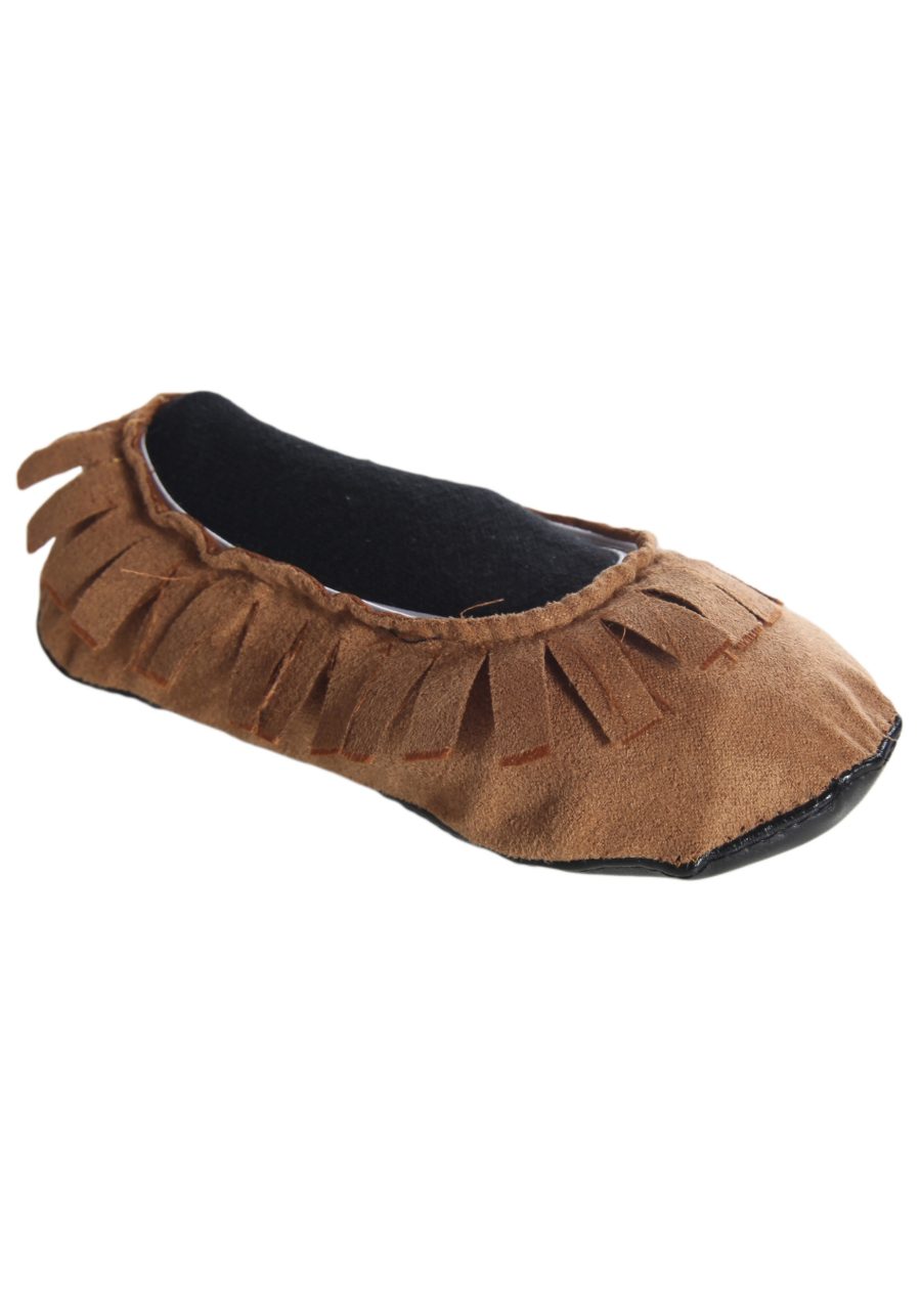 Hippie Fringed Moccasins Costume Shoes