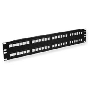 ICC IC107BP482 PATCH PANEL, BLANK, HD, 48-PORT, 2 RMS