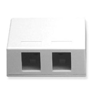 ICC IC107SB2WH SURFACE BOX 2PT White