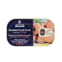 Iceland Brand Officer Smoked Cod Liver 120G Rich in Omaga 3