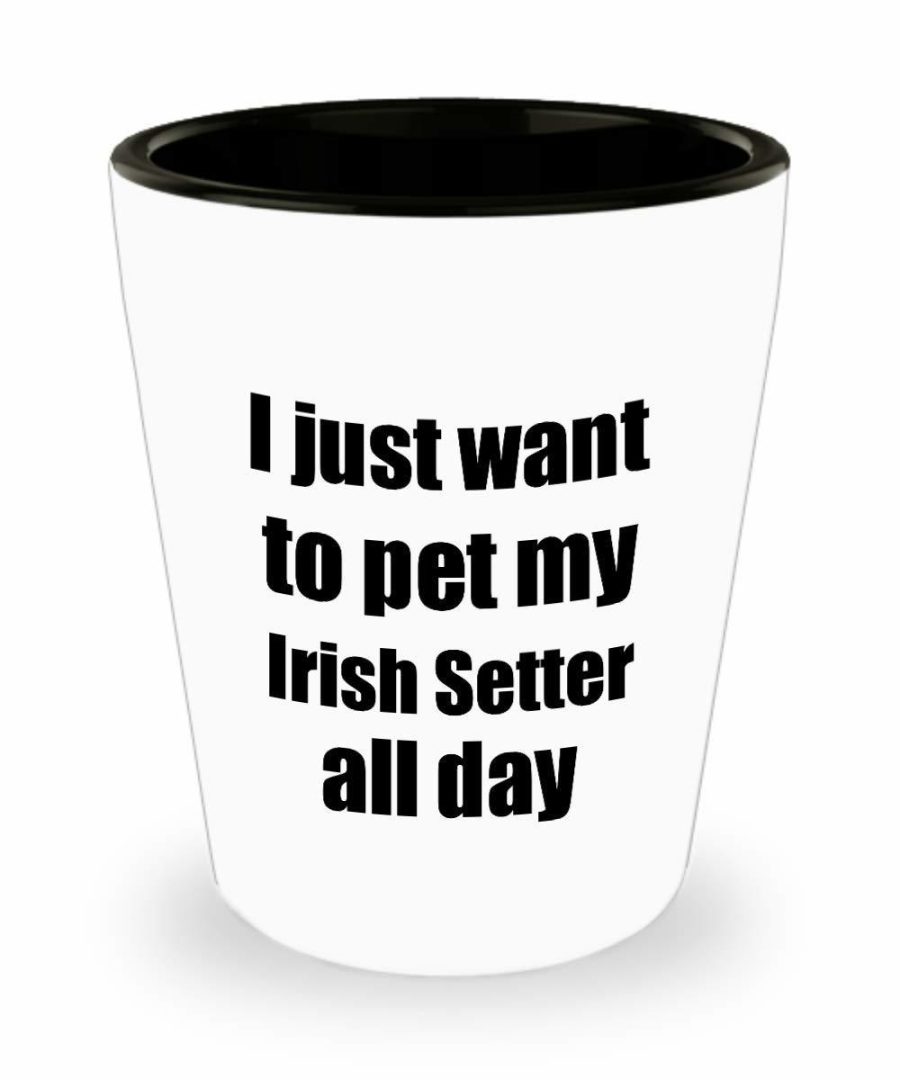 Irish Setter Shot Glass Dog Lover Mom Dad Funny Gift Idea For Liquor Lover Alcoh