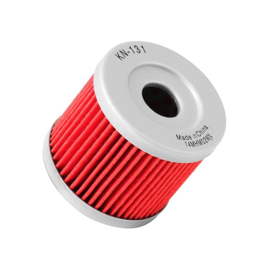 K&N FILTER KN131 Motorcycle Oil Filter: High Performance, Premium, Designed to be used with Synthetic or Conventional Oils: Fits Select Sizuki, Hyosung Vehicles, KN-131