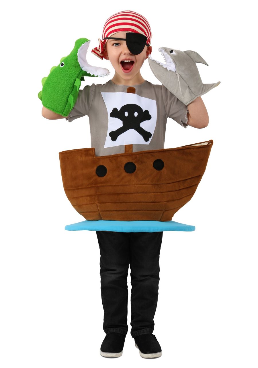 Kid's Candy Catcher Pirate Ship Costume