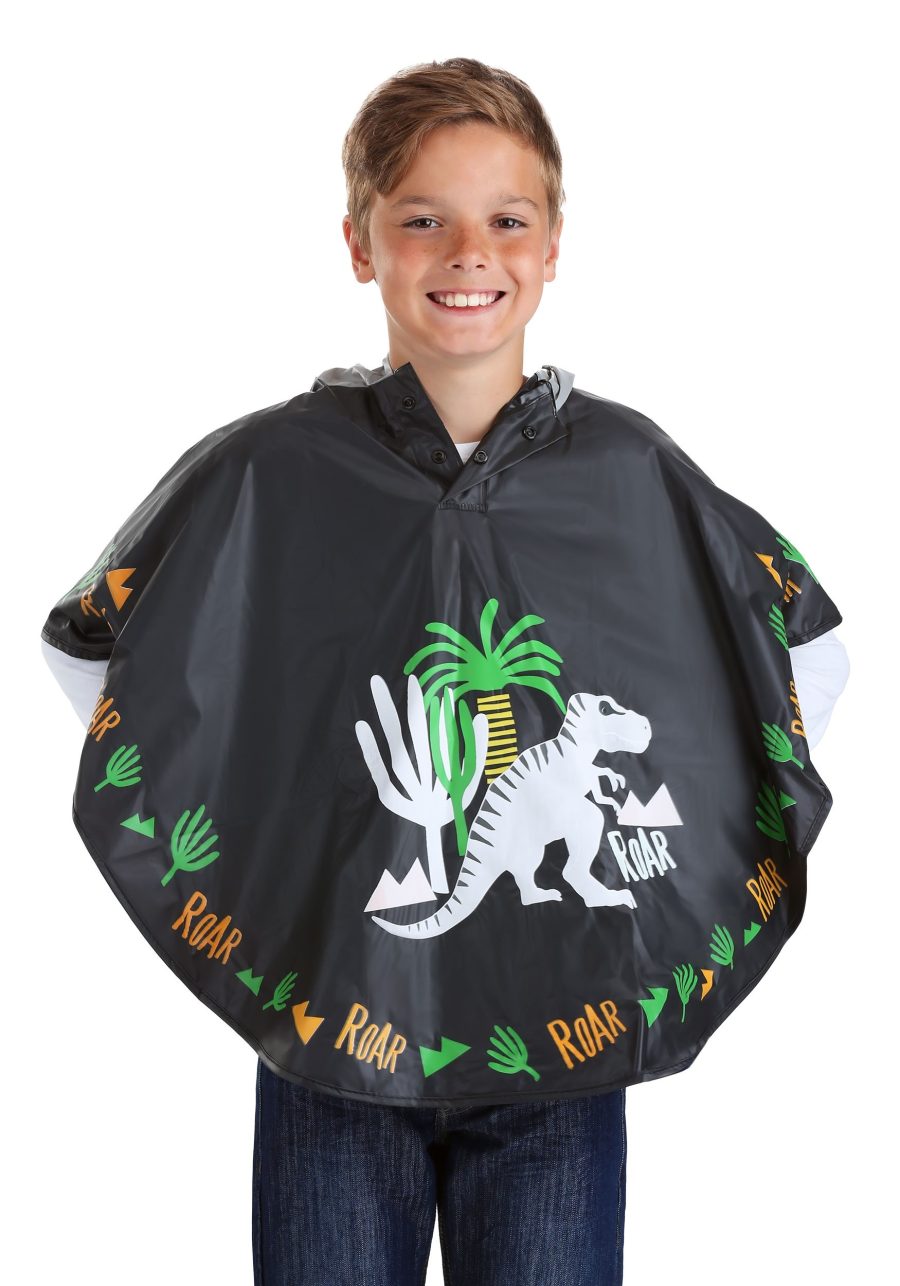 Kid's Color Changing Dinosaur Poncho
