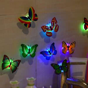 LED 3D Butterfly Wall Lights (10 Pieces)