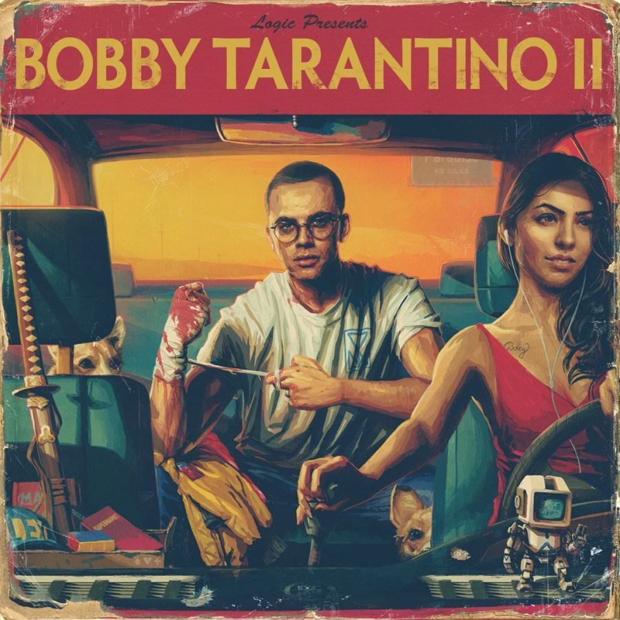 Logic Bobby Tarantino 2 Poster Hip Hop Music Album Rap Cover 12x12" 24x24" 32x32
