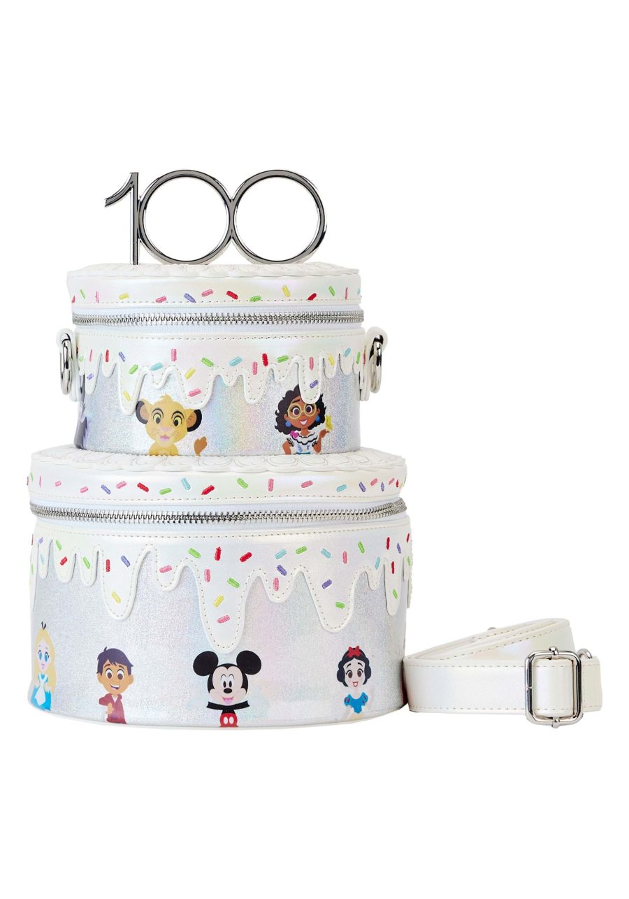 Loungefly Disney 100 Celebration Cake Crossbody Bag