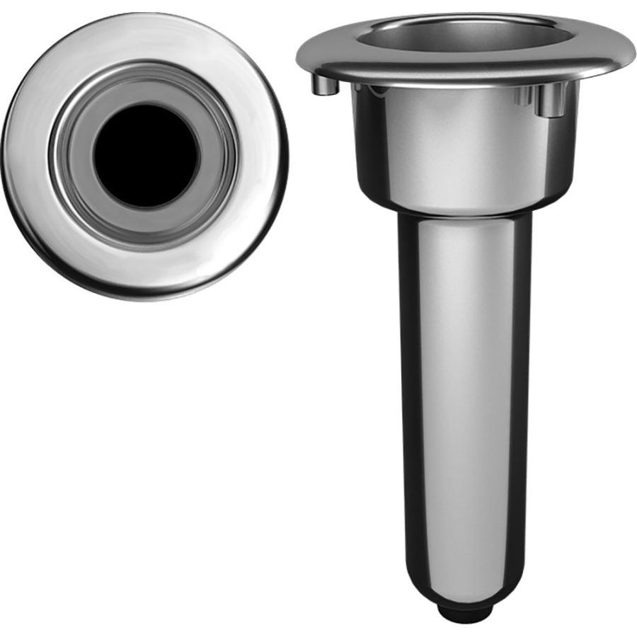 MATE SERIES C1000DS ELITE SCREWLESS STAINLESS STEEL 0° ROD & CUP HOLDER - DRAIN - ROUND TOP