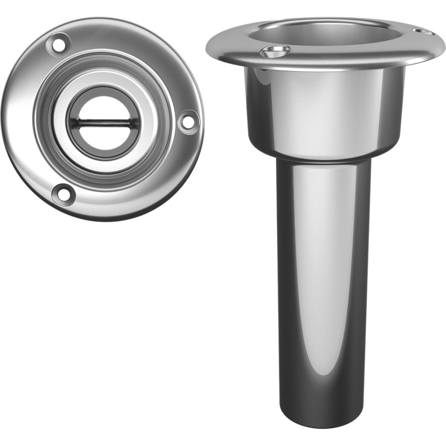 MATE SERIES C1000ND STAINLESS STEEL 0° ROD & CUP HOLDER - OPEN - ROUND TOP