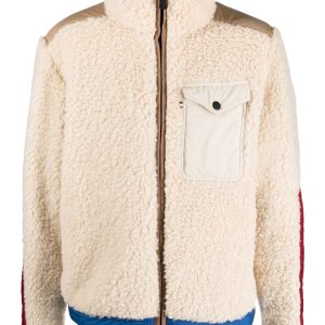 MONCLER GRENOBLE Plattiers Fleece Reversible Bomber Jacket Beige