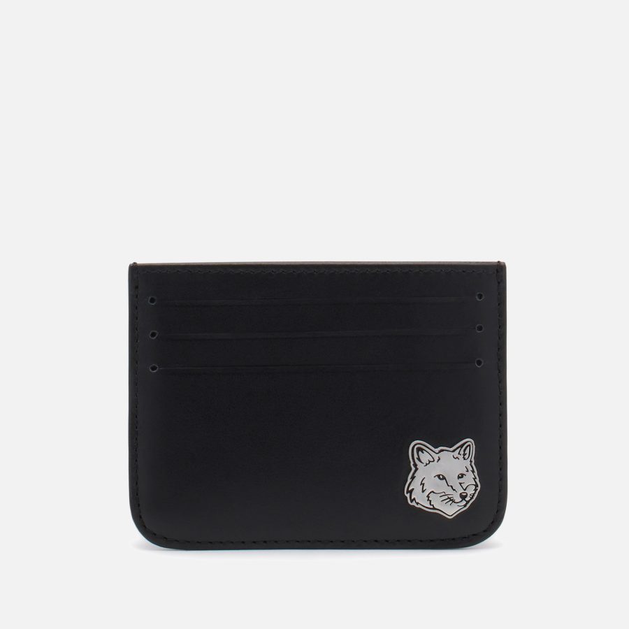 Maison Kitsuné Men's Fox Head Cardholder - Black